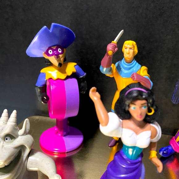 DISNEY VINTAGE 90s HUNCHBACK OF NOTRE DAME McDONALDS & BURGER KING TOY BUNDLE 6 - Picture 5 of 11